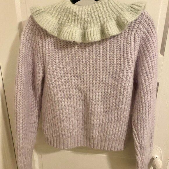 Zara Combination Bib Collar Knit Cardigan - Picture 7 of 10